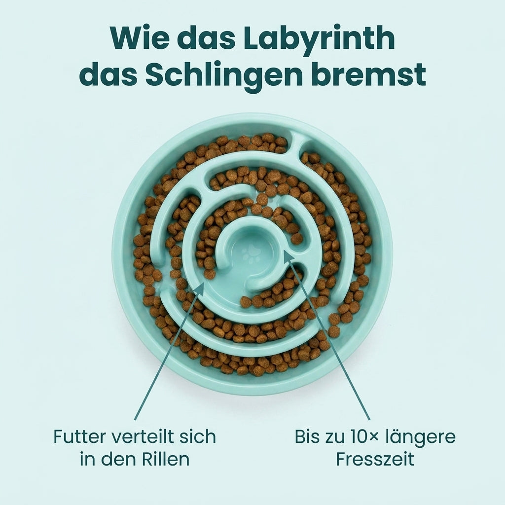 Wie das Wellen-Labyrinth das Schlingen bremst