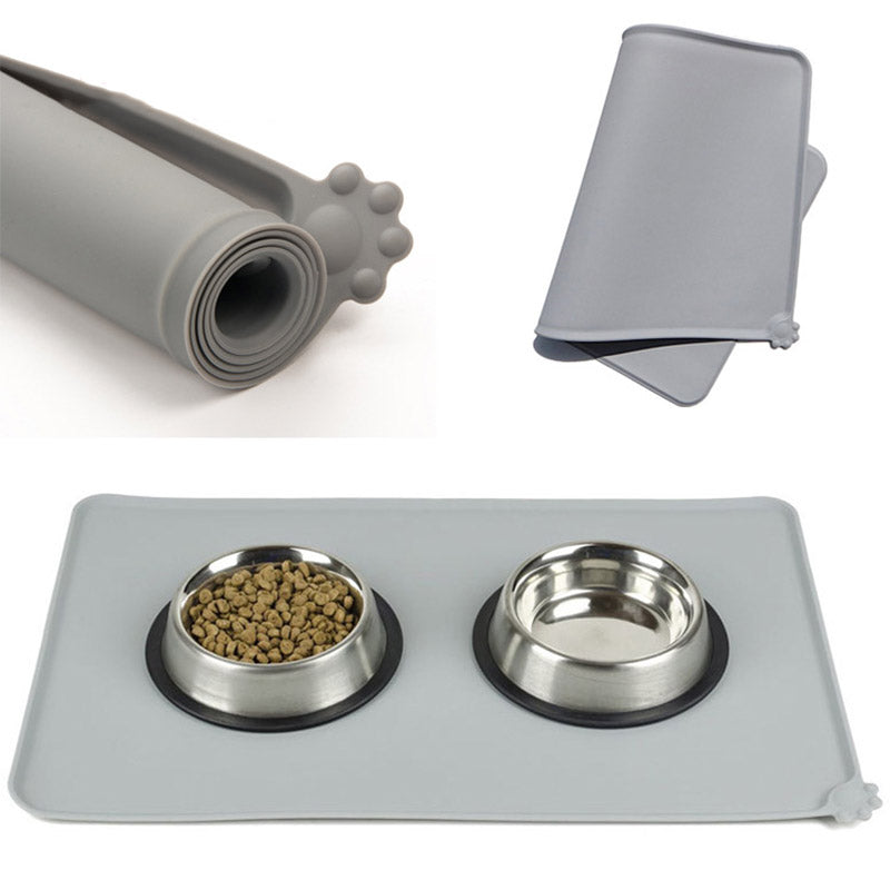 Rutschfeste Silikonmatte für Hunde & Katzen - reduziert Geräusche beim Fressen