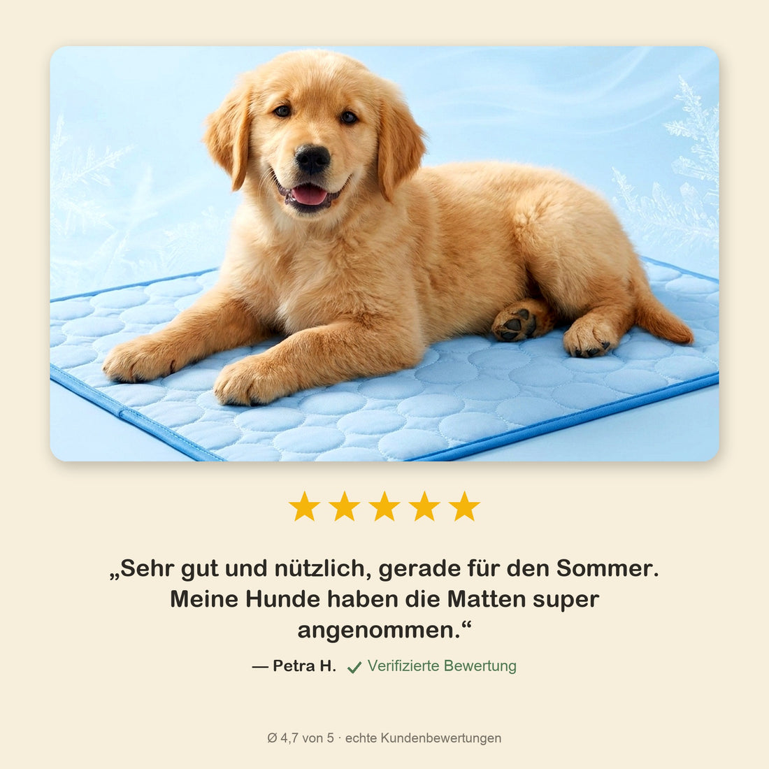Kühlmatte für Hunde