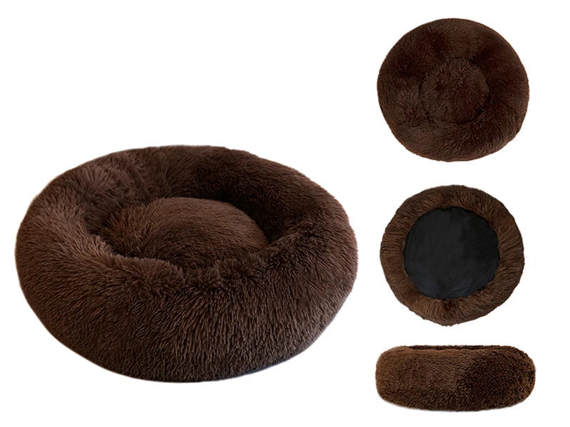 Donut-Plüschbett für Haustiere
