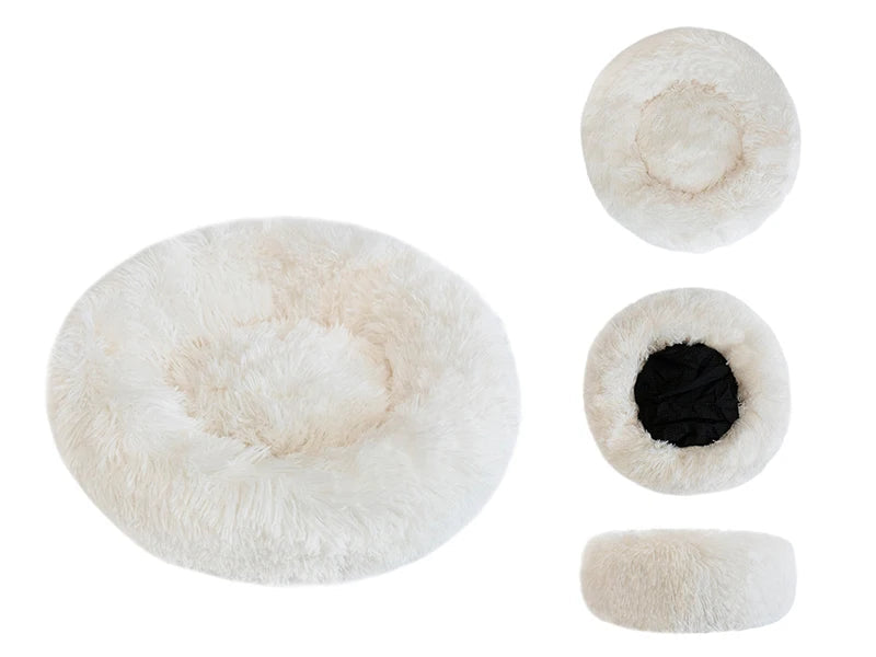 Donut-Plüschbett für Haustiere