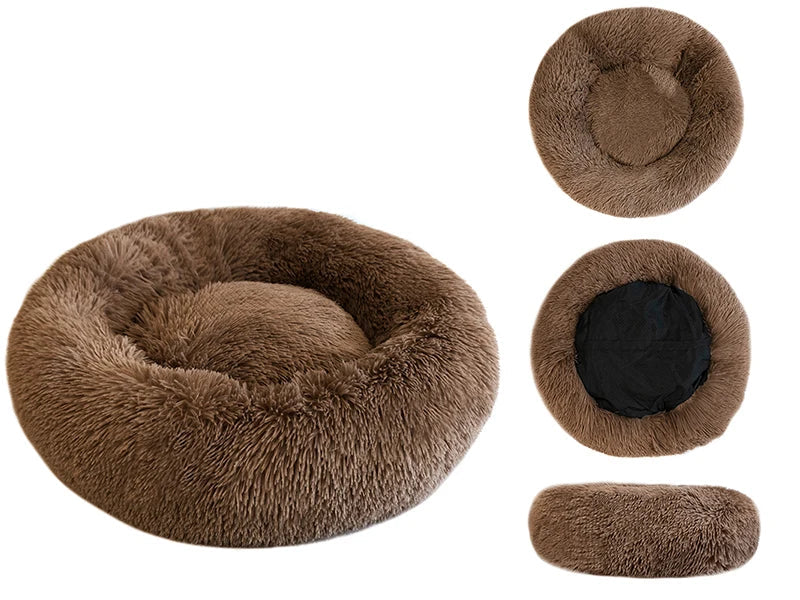 Donut-Plüschbett für Haustiere