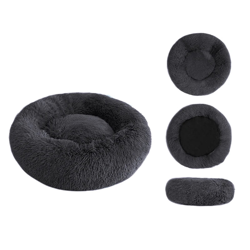 Donut-Plüschbett für Haustiere