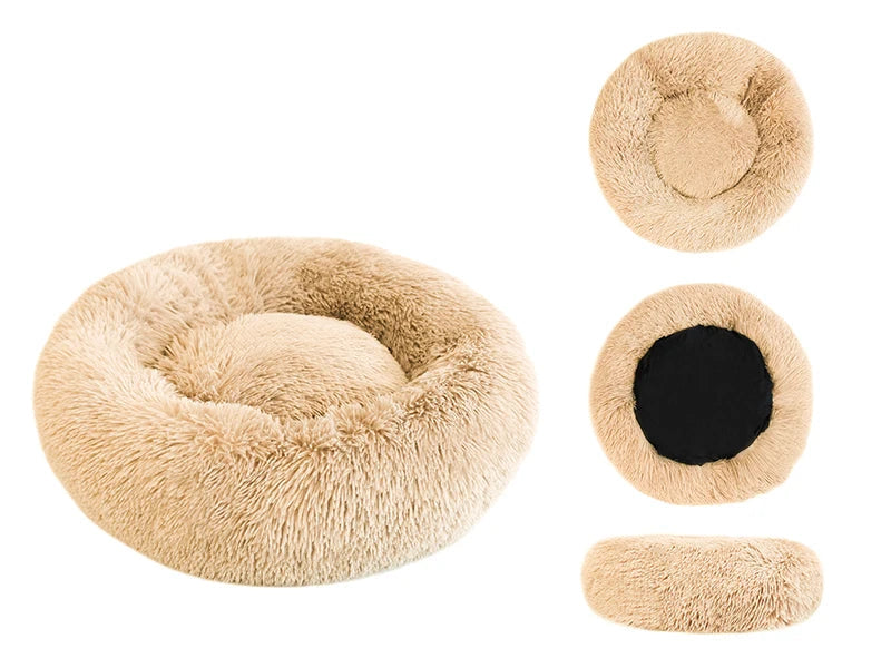 Donut-Plüschbett für Haustiere