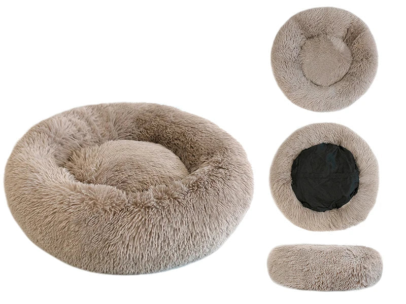 Donut-Plüschbett für Haustiere
