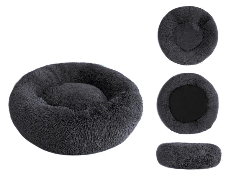 Donut-Plüschbett für Haustiere