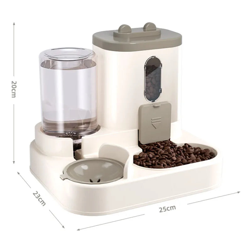 Schwerkraft-Futternapf- und Wasserspender-Set