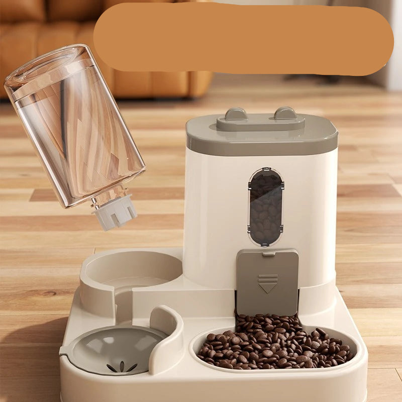 Schwerkraft-Futternapf- und Wasserspender-Set