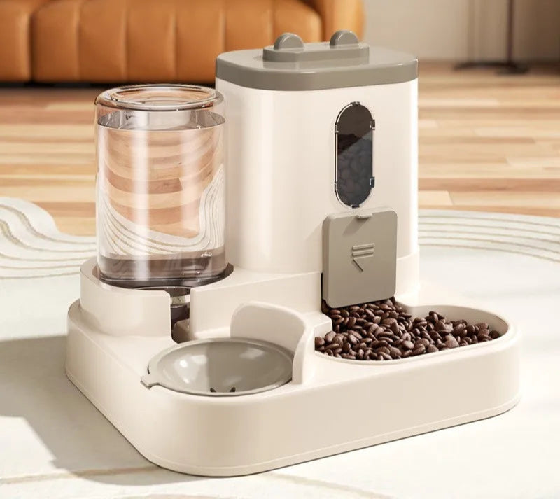 Schwerkraft-Futternapf- und Wasserspender-Set