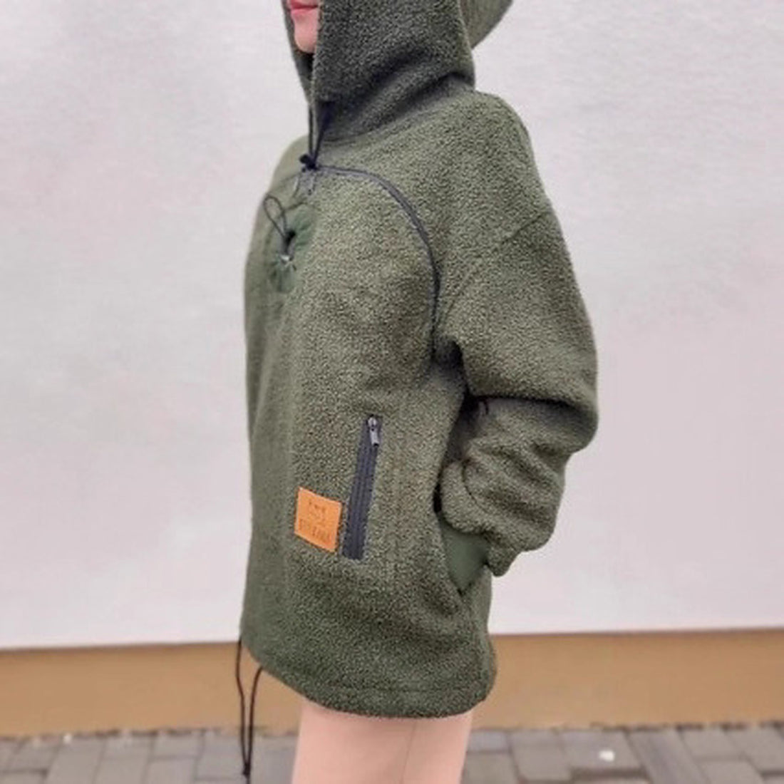 Kuschel-Hoodie Damen mit Katzentasche